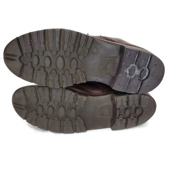 L.L. Bean Mens Vintage Distressed Brown Leather Boots Size 10.5 W Made In Canada - Picture 9 of 14